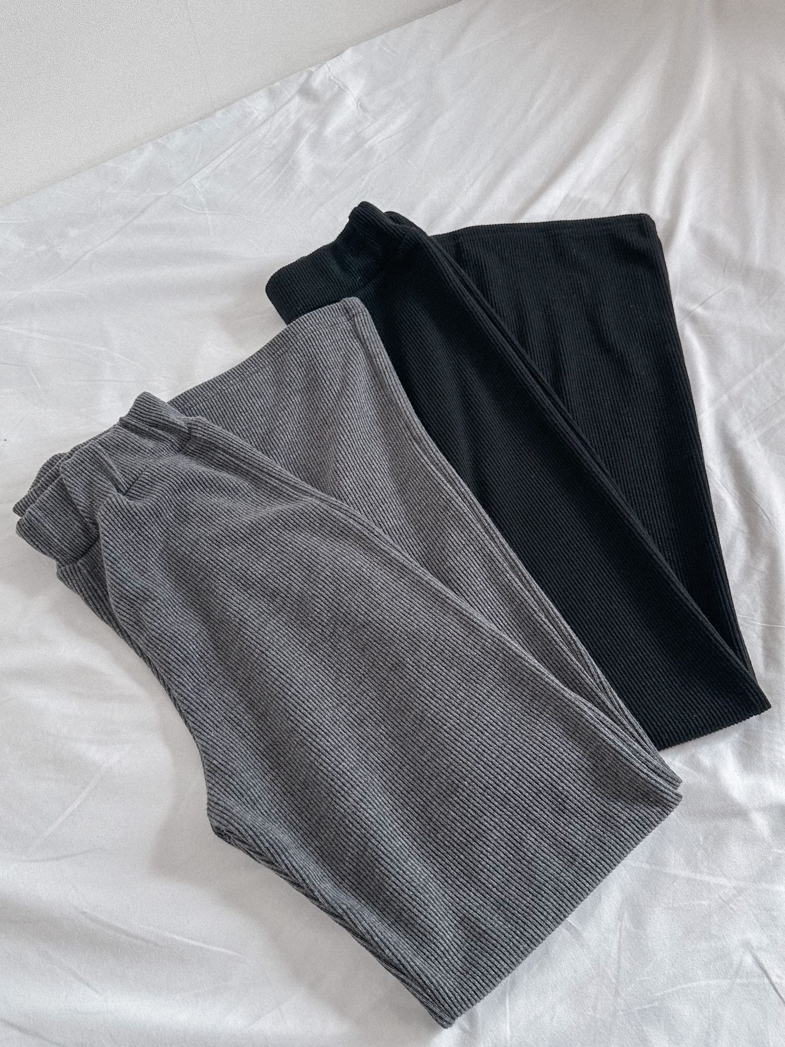 修身直紋喇叭褲〈🇰🇷DAY 3〉