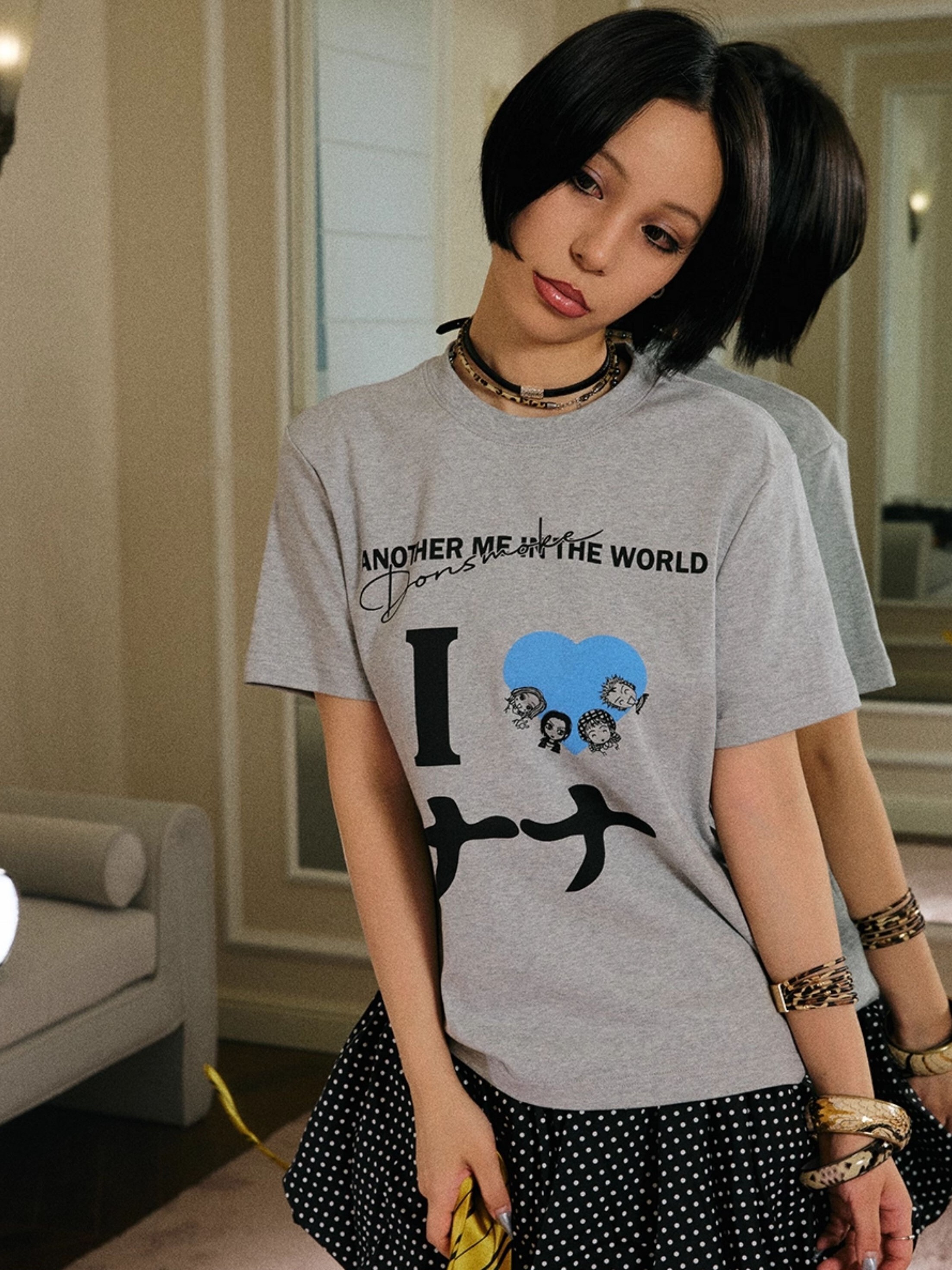 I DON‘T SMOKE X NANA I LOVE NANA印花 Q版小人 短袖T DONSMOKE