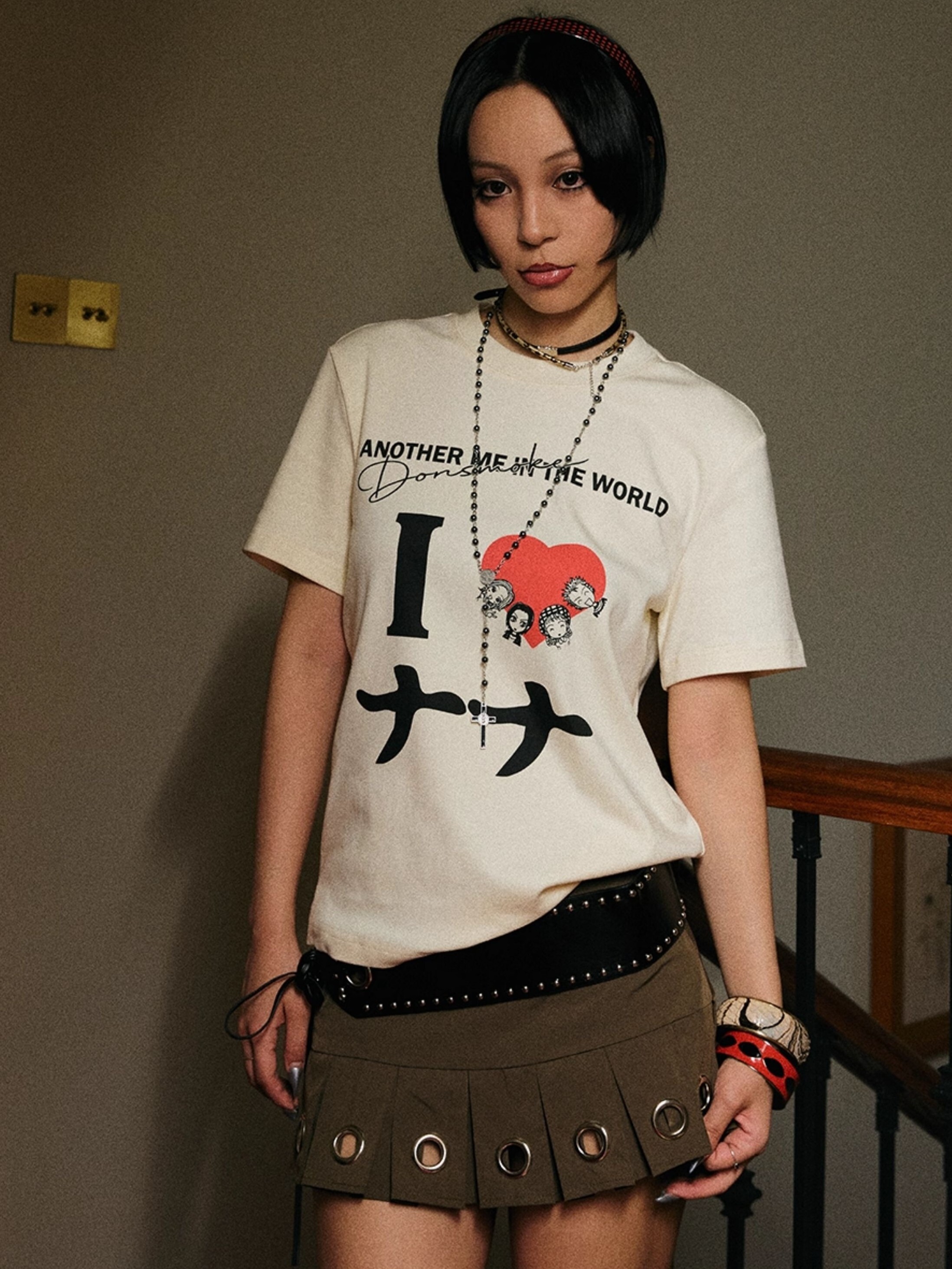 I DON‘T SMOKE X NANA I LOVE NANA印花 Q版小人 短袖T DONSMOKE