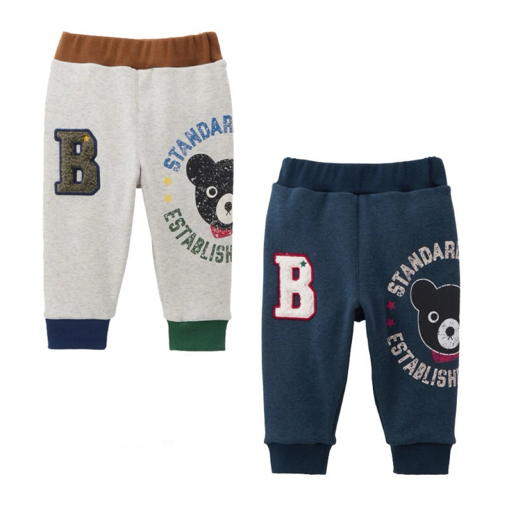 𝐌𝐢𝐤𝐢 𝐇𝐨𝐮𝐬𝐞 黑熊加絨保暖運動長褲