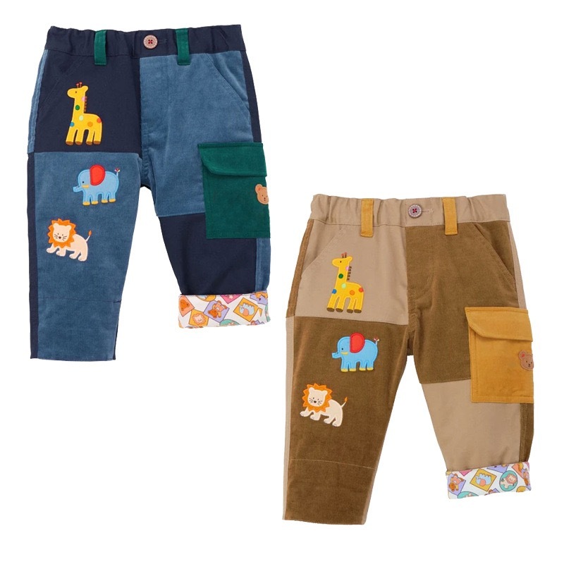 𝐌𝐢𝐤𝐢 𝐇𝐨𝐮𝐬𝐞 小動物拼色工裝長褲