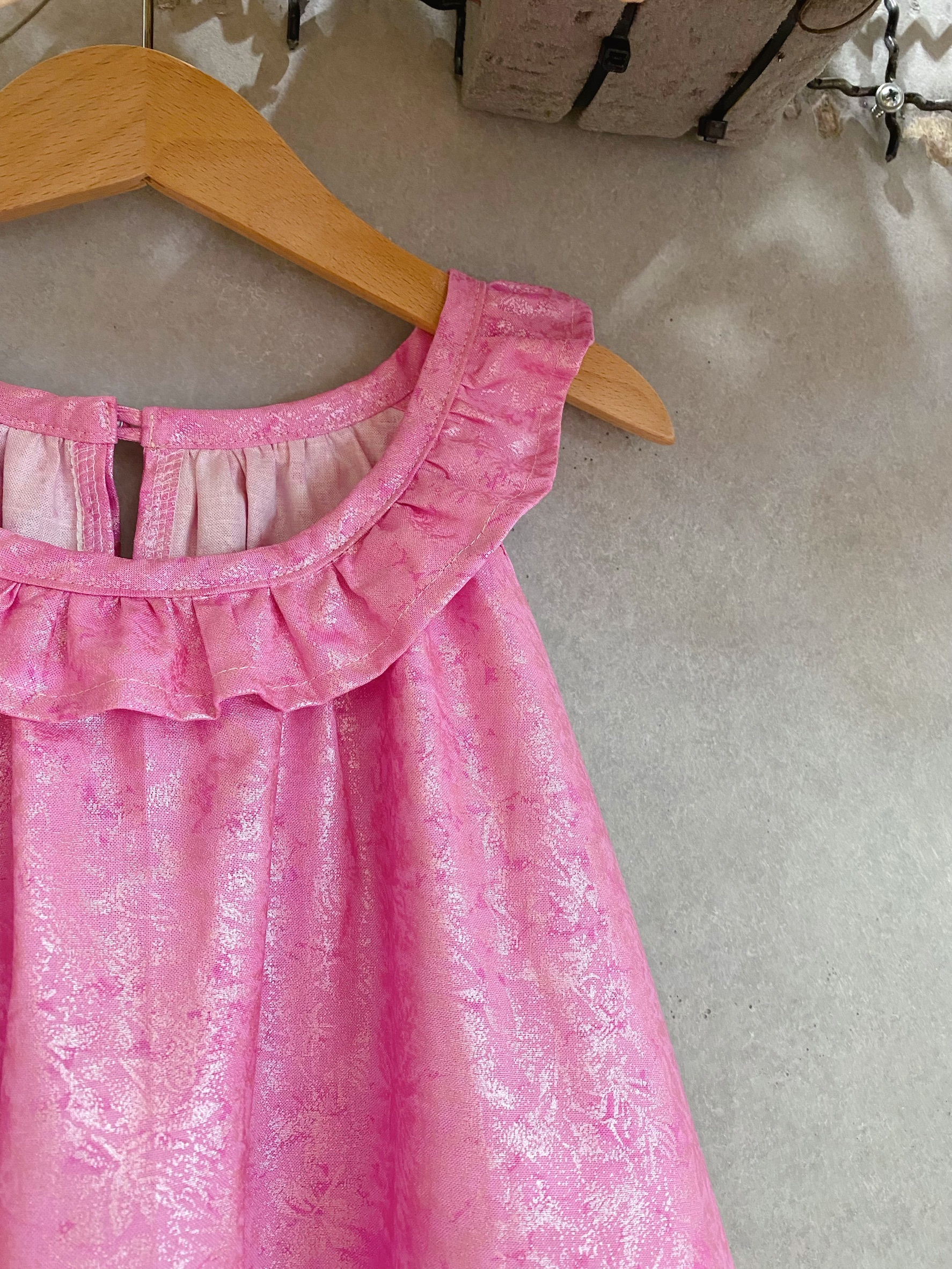 粉冰晶 雙層蛋糕長洋裝(100)