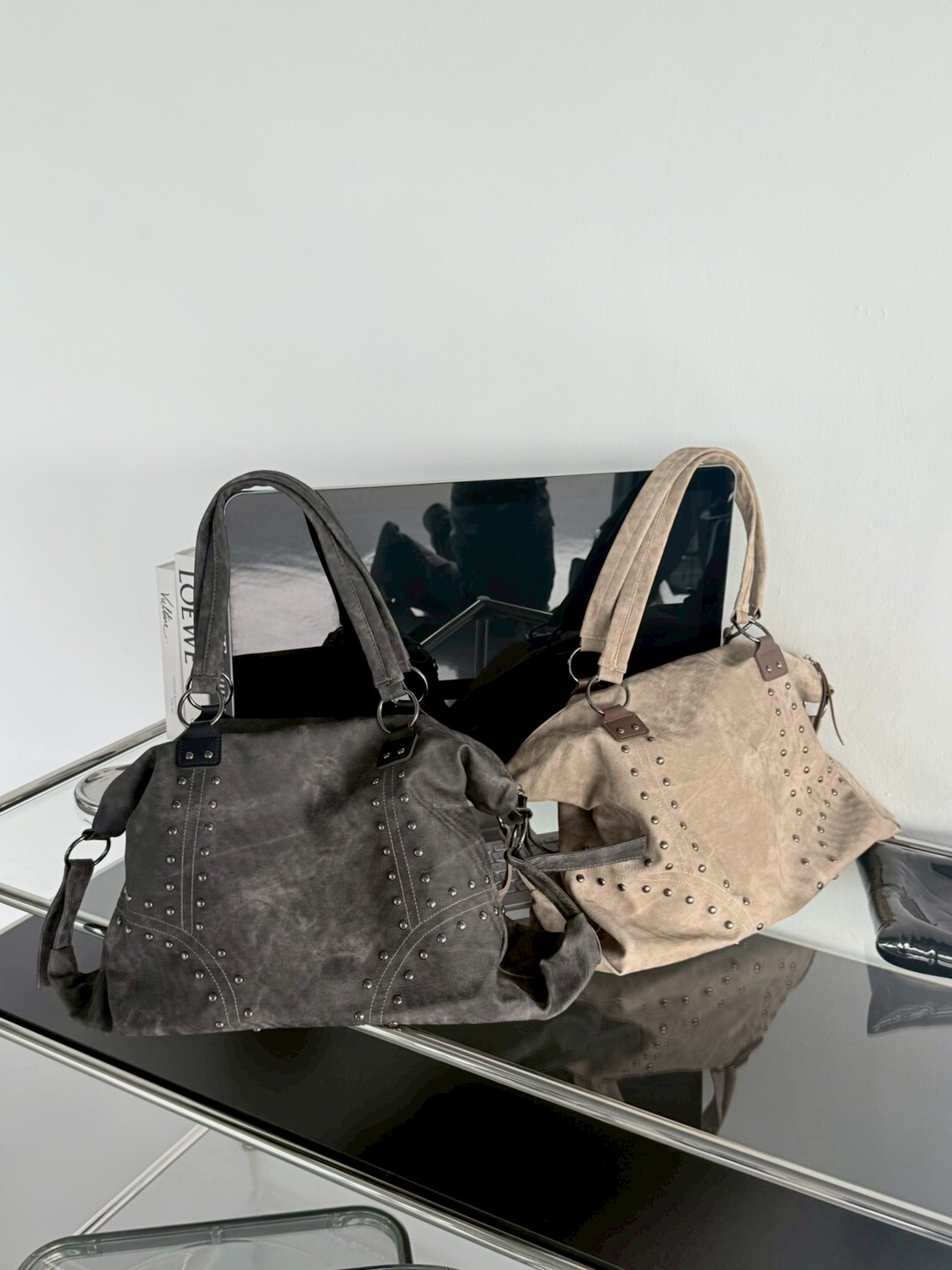 沙漠廢土風 大容量鉚釘保齡球包