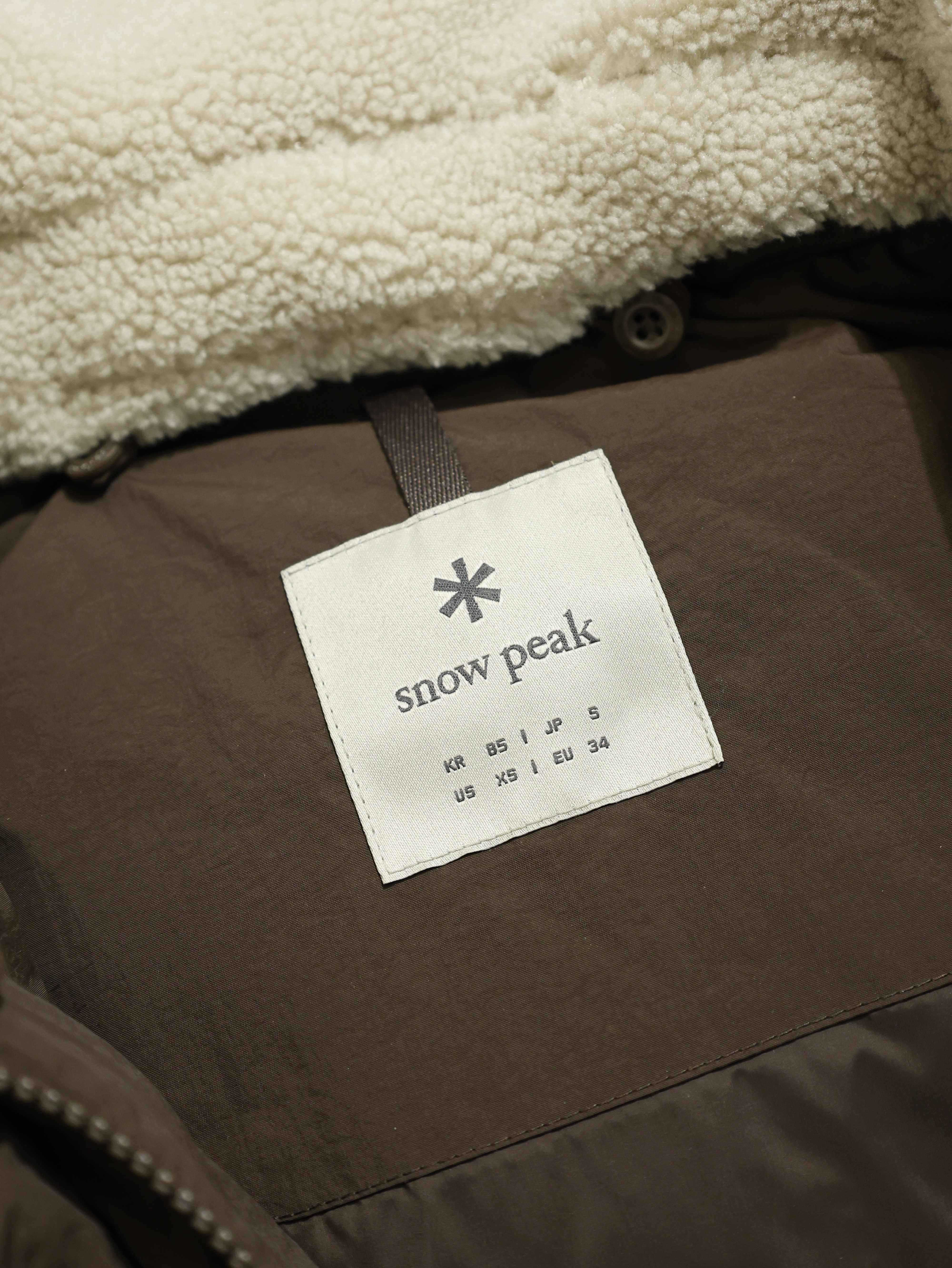 SNOW PEAK 女款 羊毛圈領羽絨外套 SKS25WWGDJ57