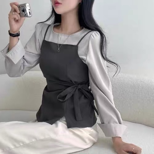 側綁結吊帶兩件SET/二色