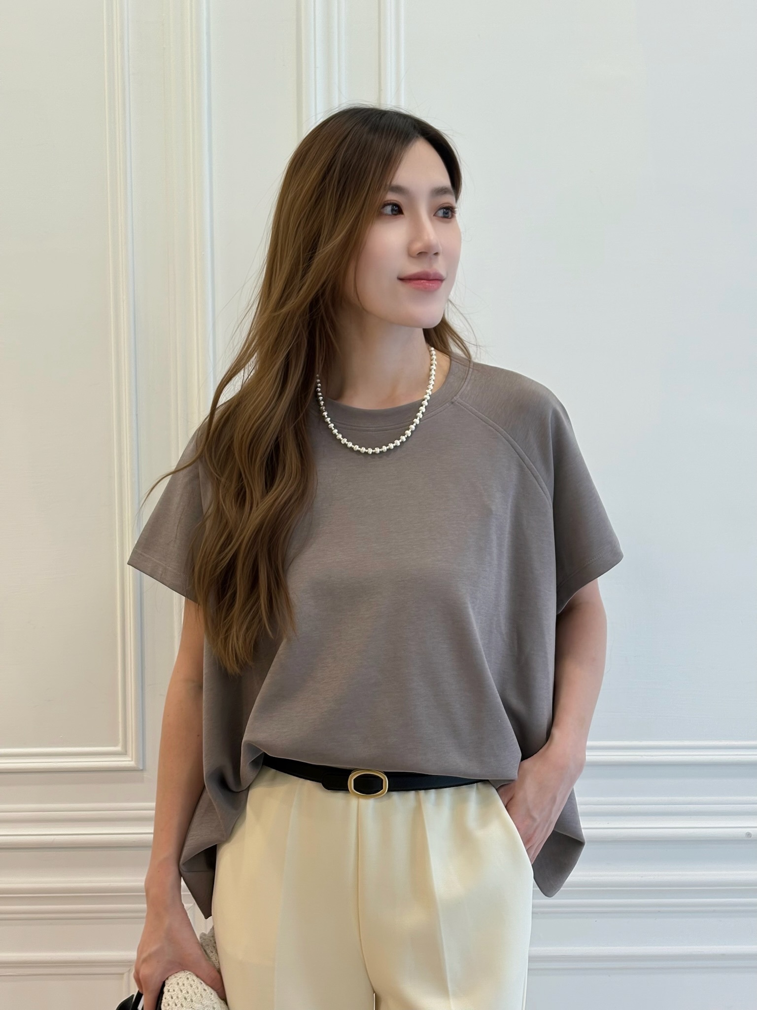 百搭圓領短袖棉料T