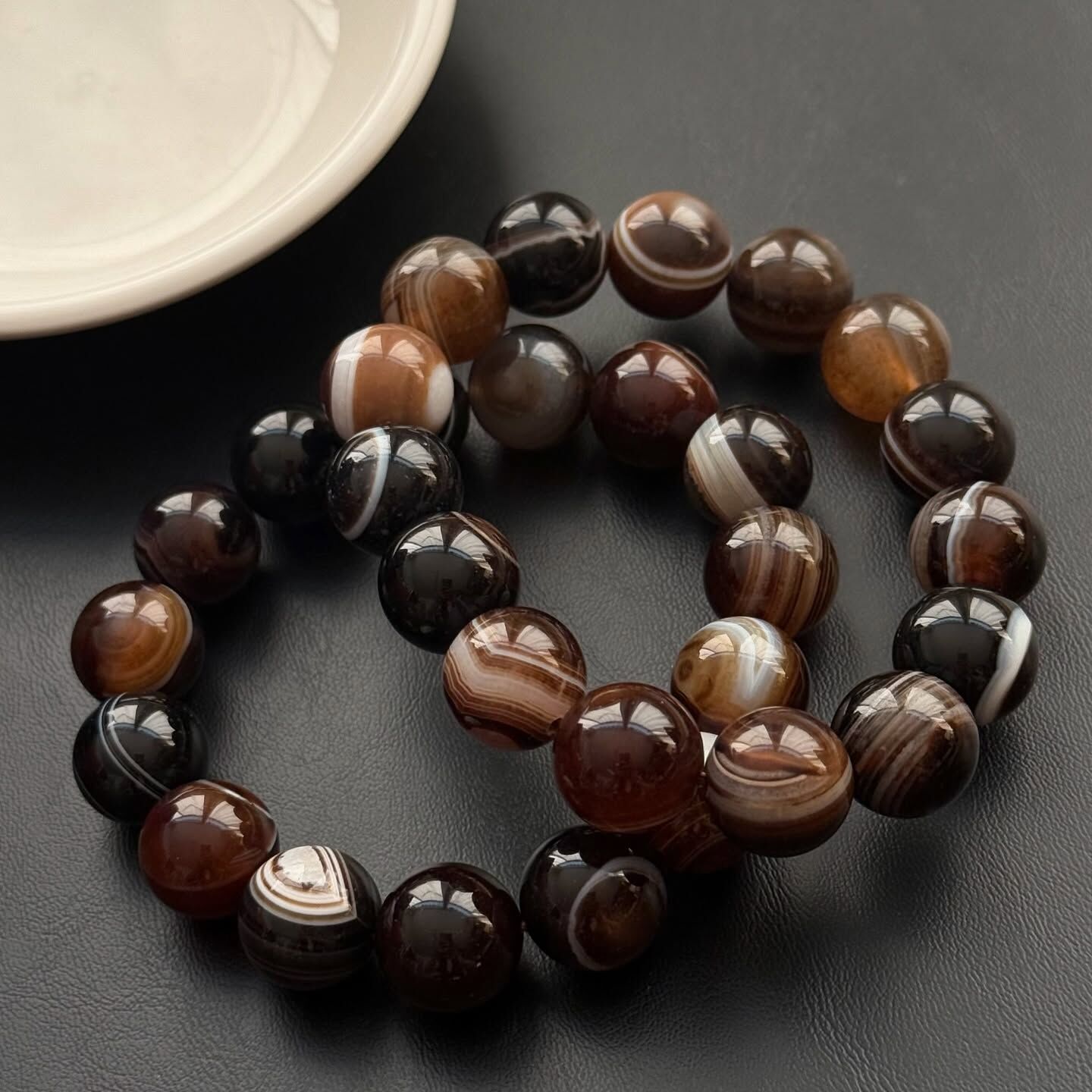 [原石] 天眼瑪瑙 男款 水晶手串