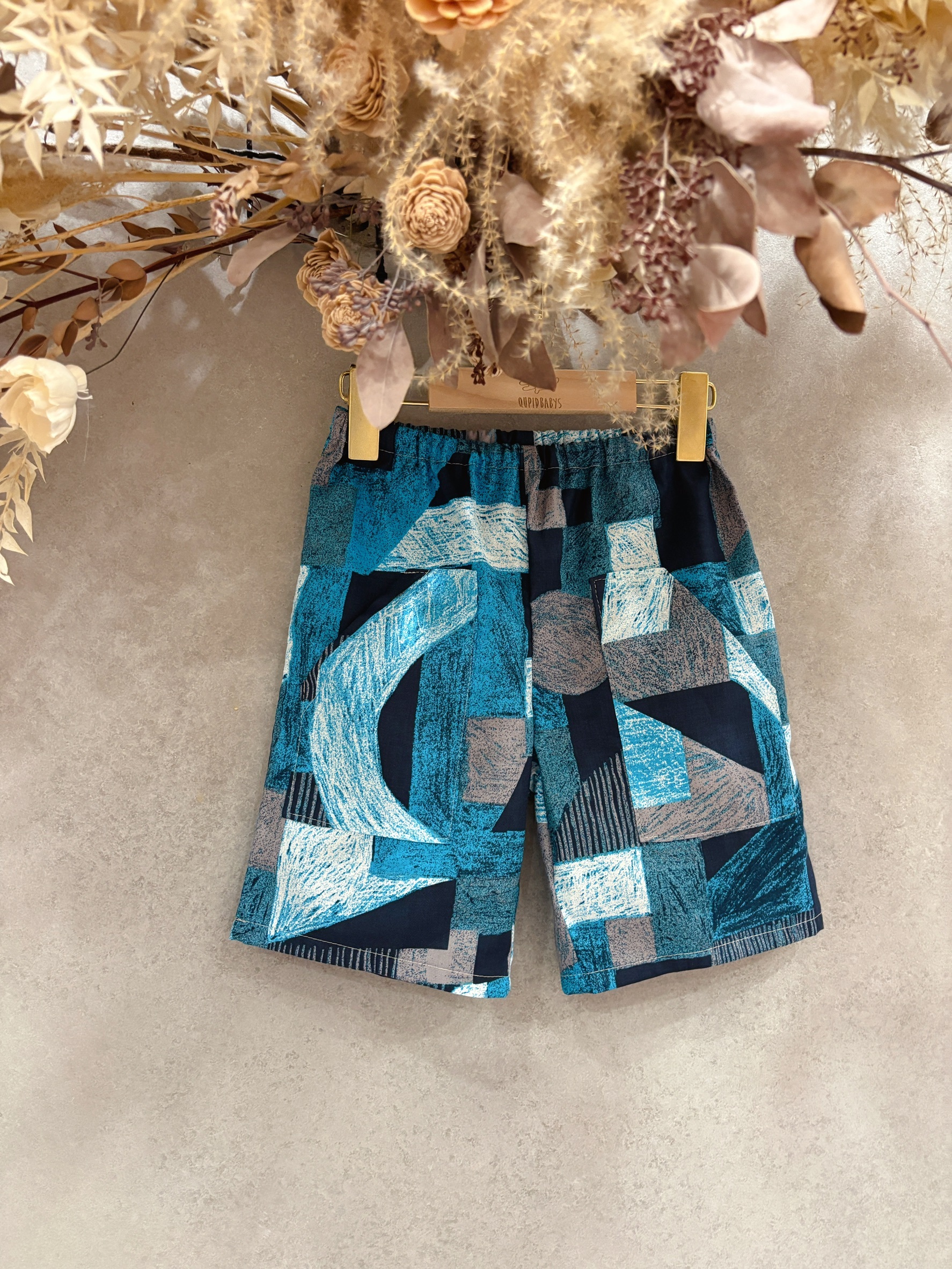 吉本藍彎道 斜口袋短褲(110)