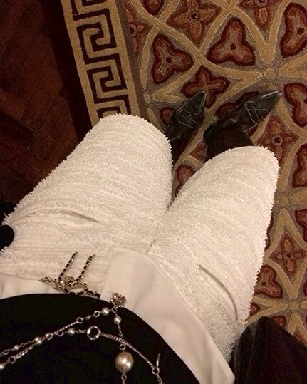 香風氣質提花毛呢五分褲