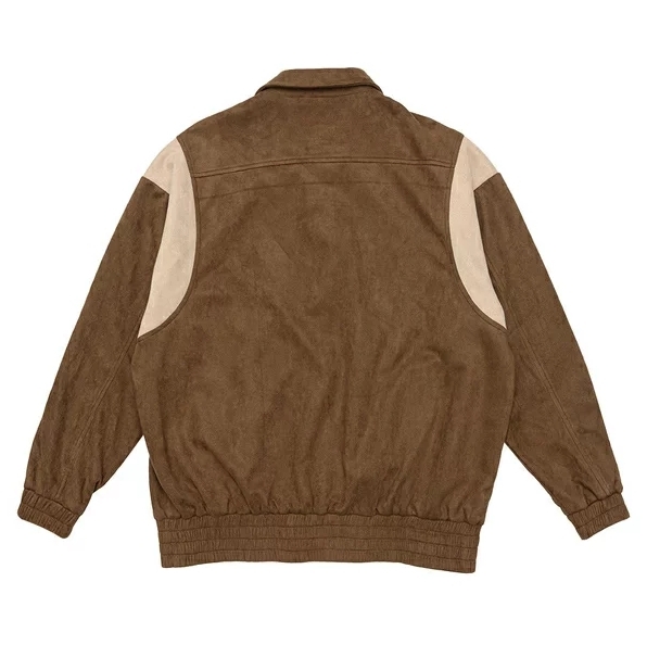 NCAA Harvard University Coach Jacket “Coffee Brown”｜Faux Suede Collegiate Retro Style