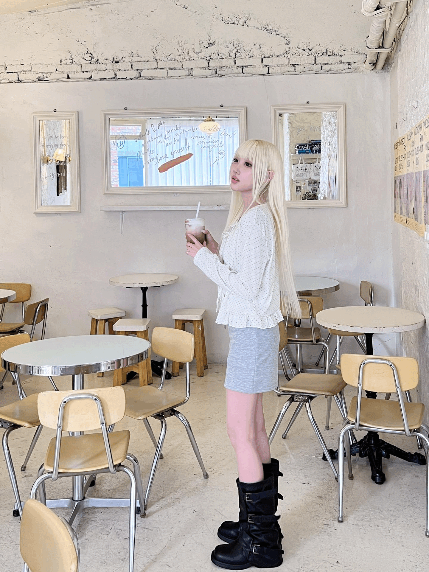 Casual Girl ~ 有打底棉質短裙〈🇰🇷DAY 3〉