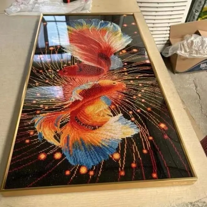 圣诞预购 钻石画 照片简约 铝合金相框 30x40cm