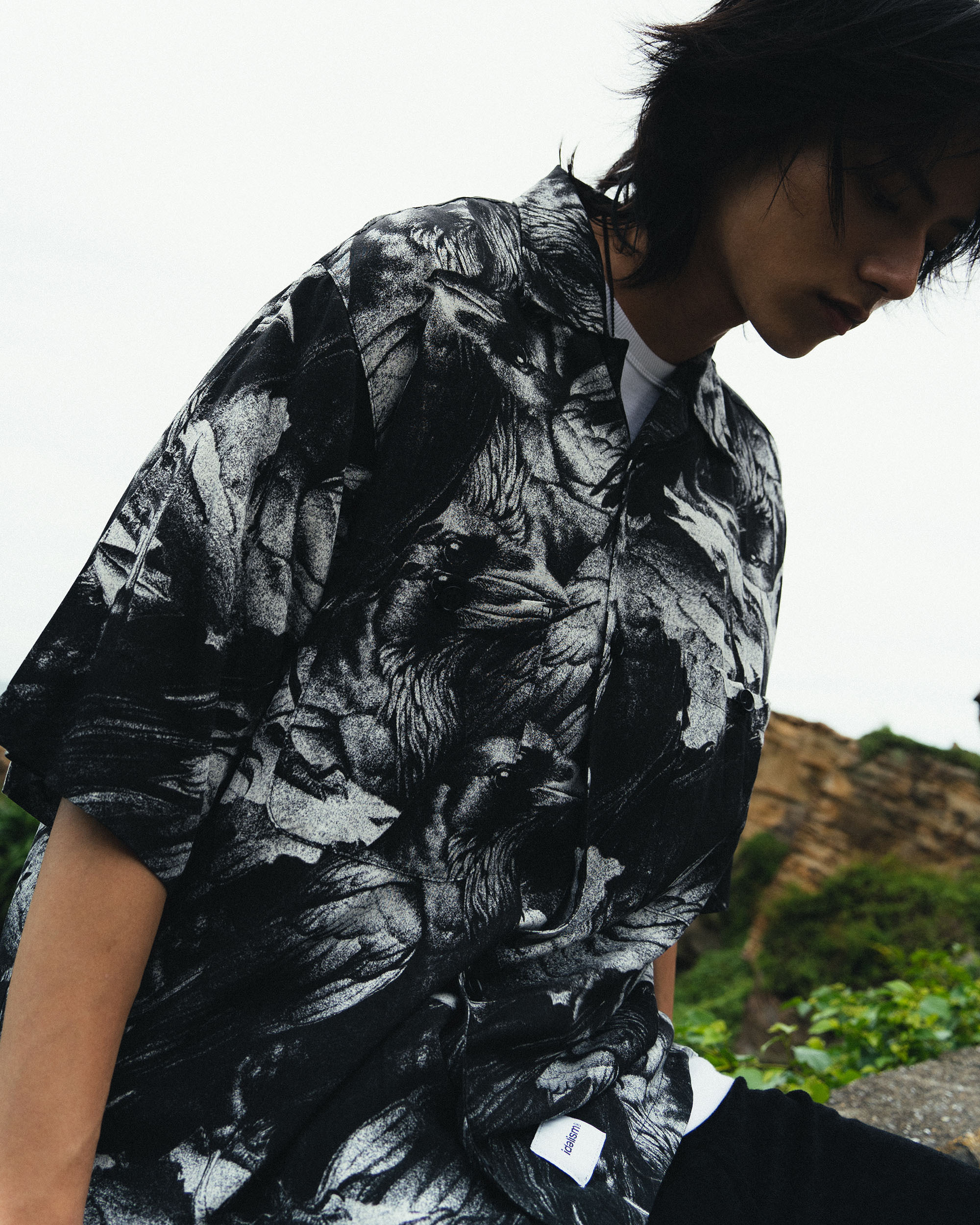 IDEALISM IDE Crow Shirt 烏鴉 襯衫 黑白