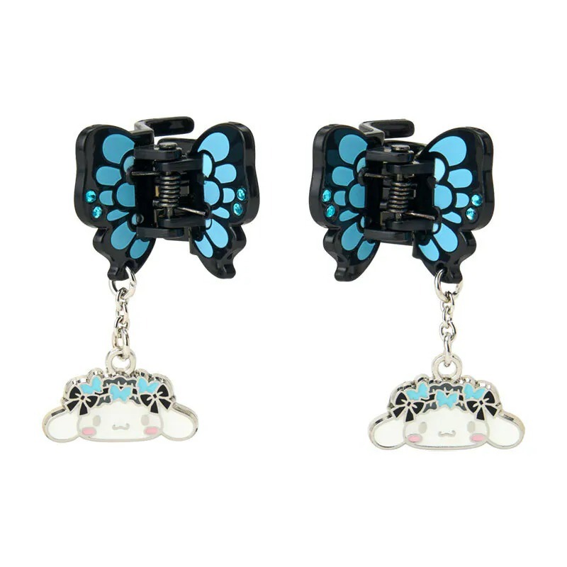 日本 Sanrio 蝴蝶設計系列 擺動吊飾對裝髮夾 抓夾