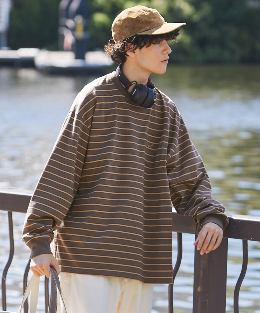 |折扣登記中| 🇯🇵 HECT 鬆弛感廓形 條紋L/S Tee