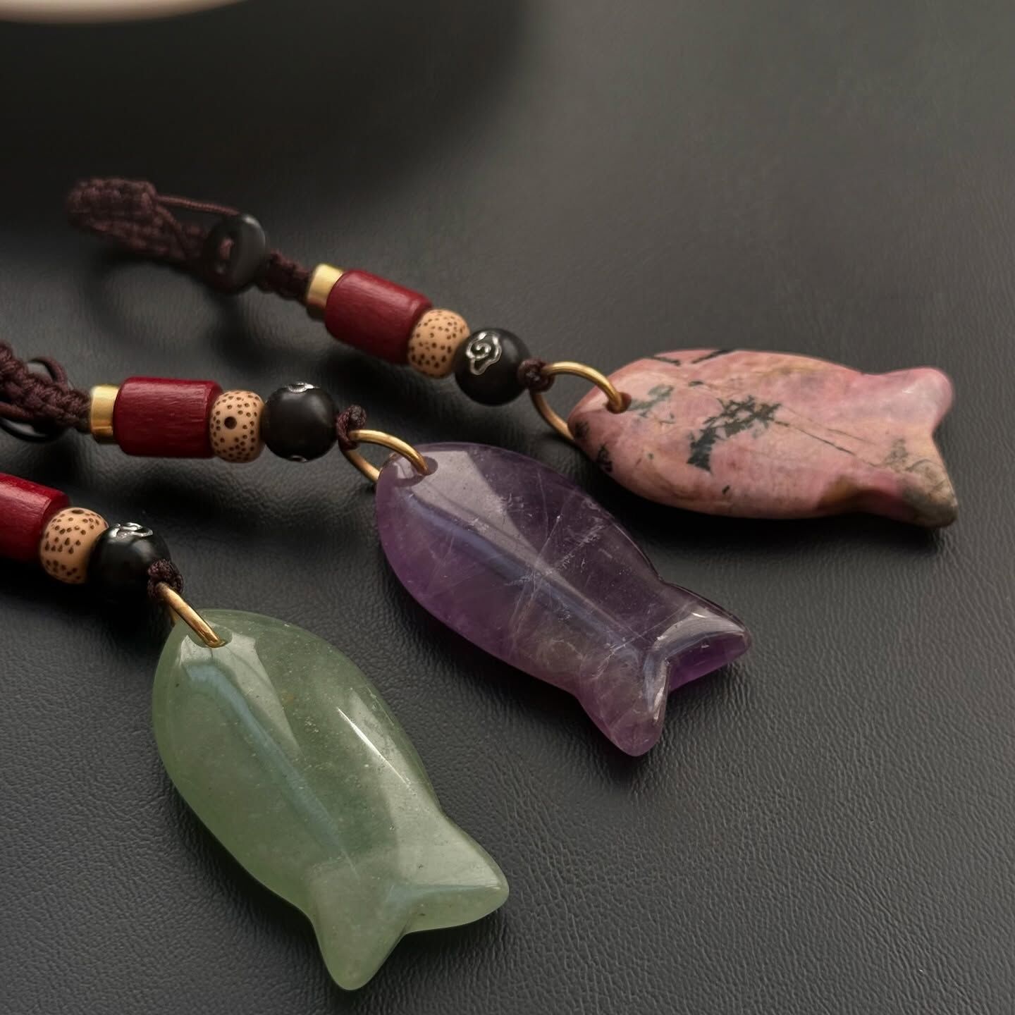 [原石] 水晶鑰匙圈 年年有魚