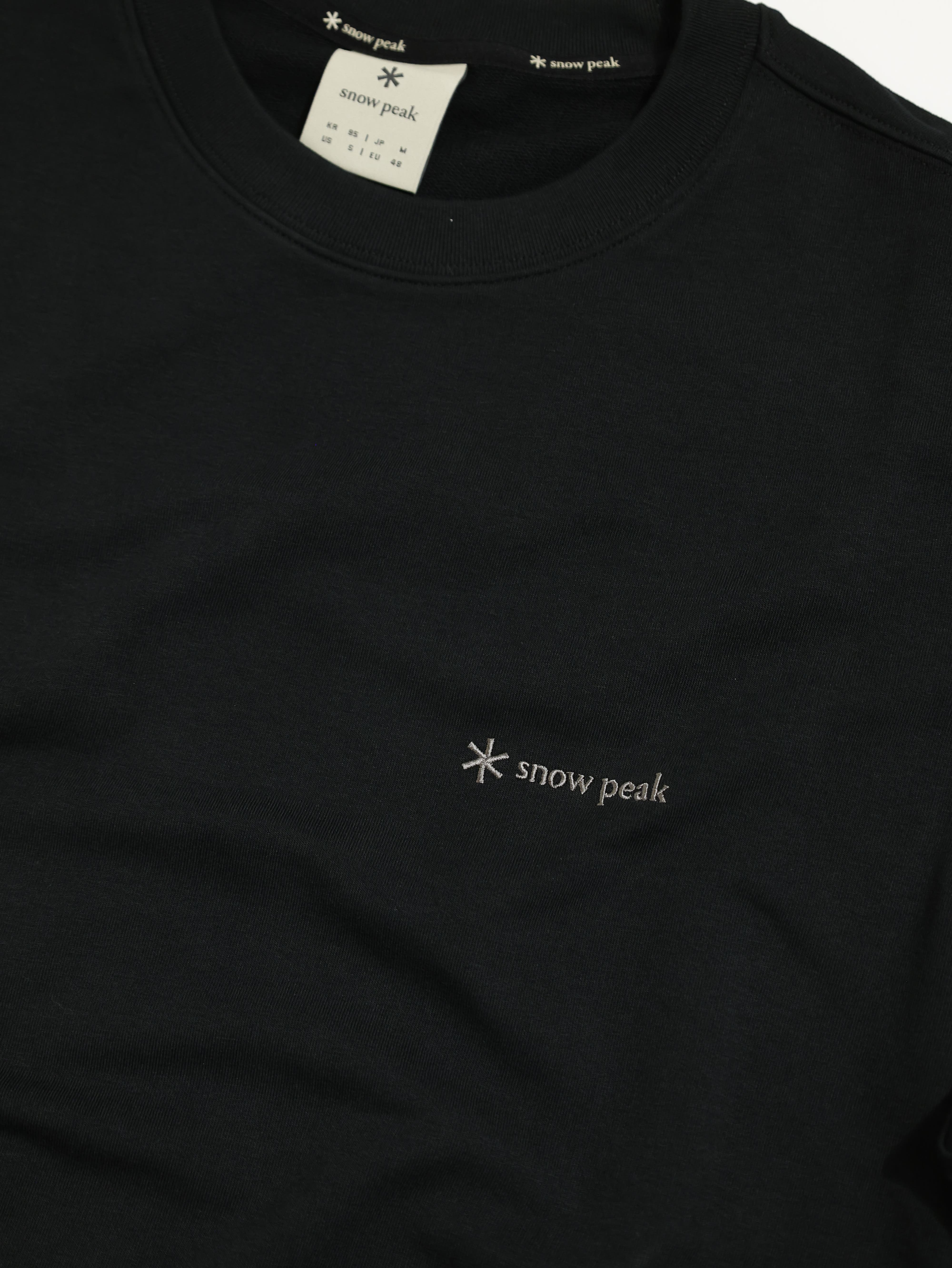 SNOW PEAK 中性款 簡約 Logo 長袖T恤 SKS25FMFTL10BK1