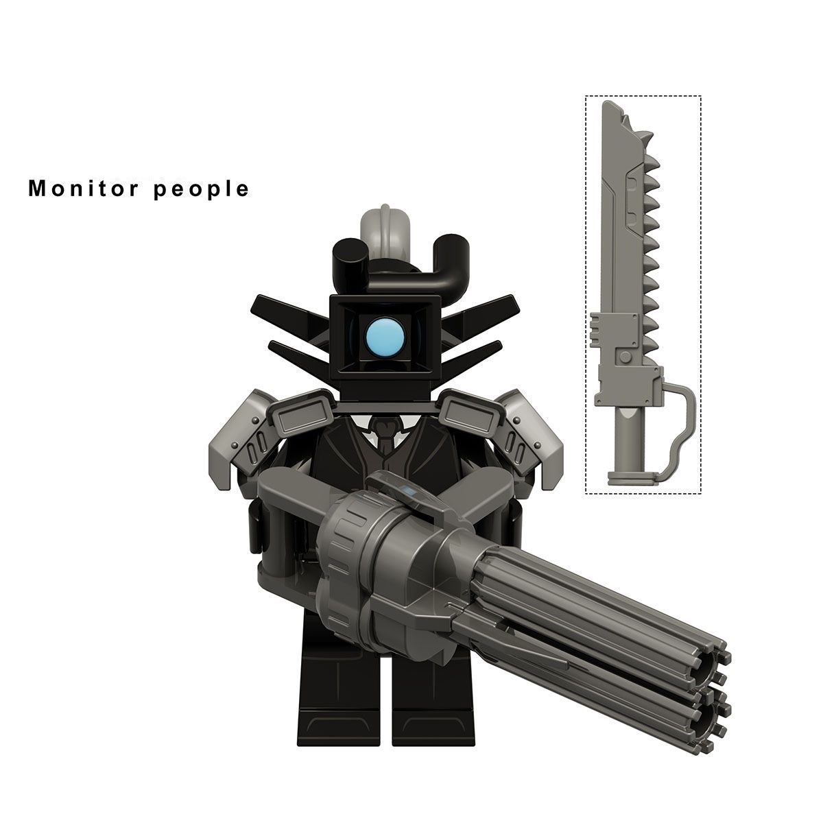 Skibidi Titan Monitor People Minifigures Fit Lego KDL834