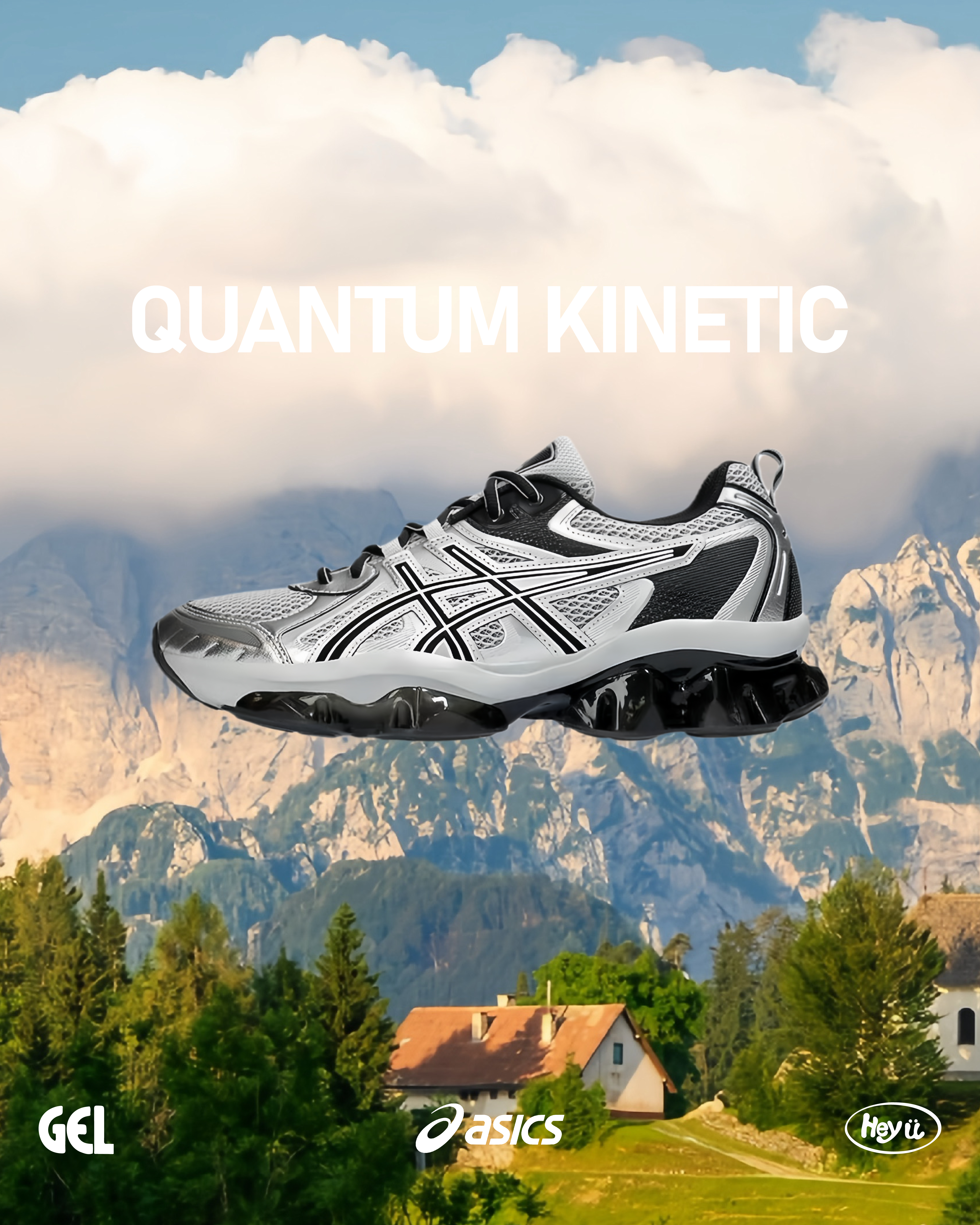 ASICS Gel-Quantum Kinetic（銀色）