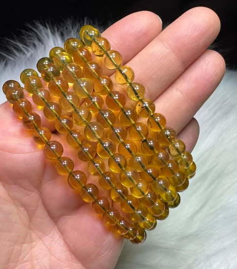 251108-C34 6mm+大寶法王開光頂級藍珀手串（一物一證書）（連開光證）