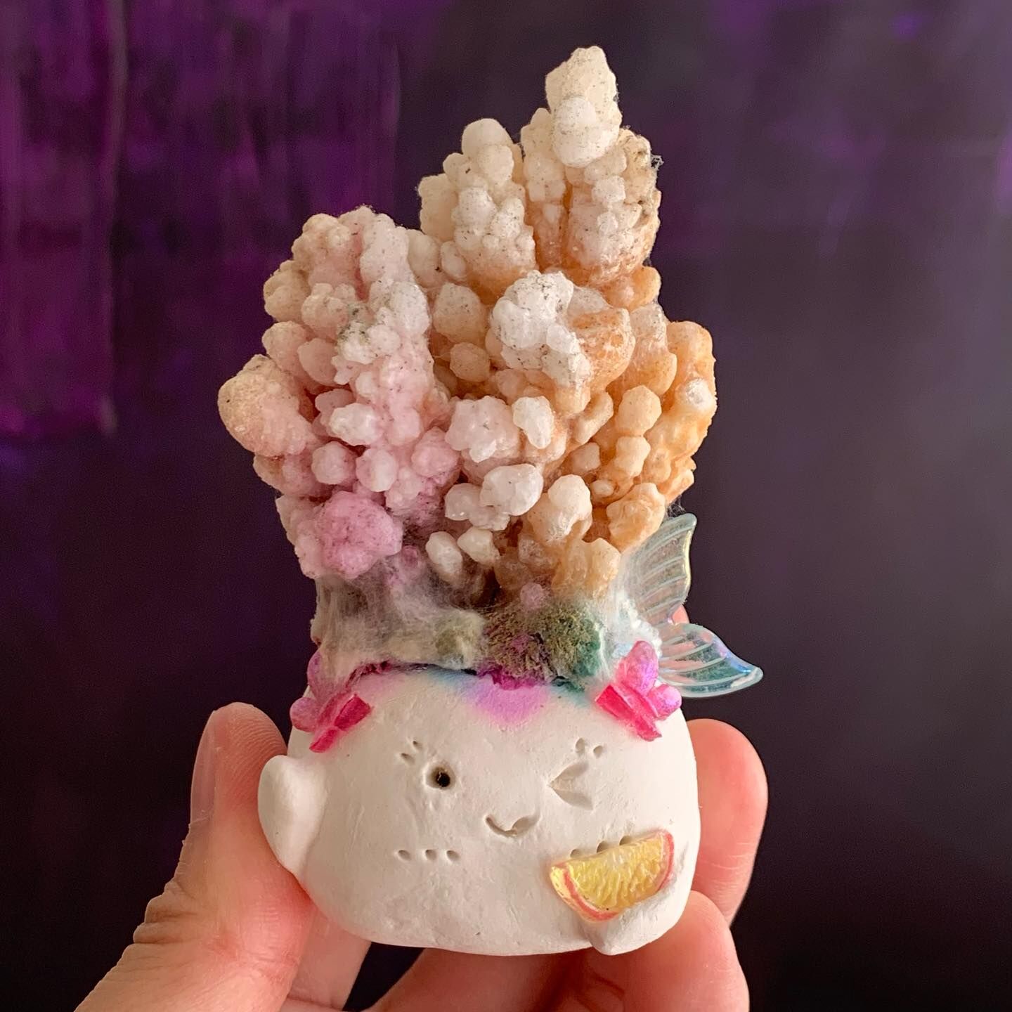 [原石] 爆米花石膏 小晶靈