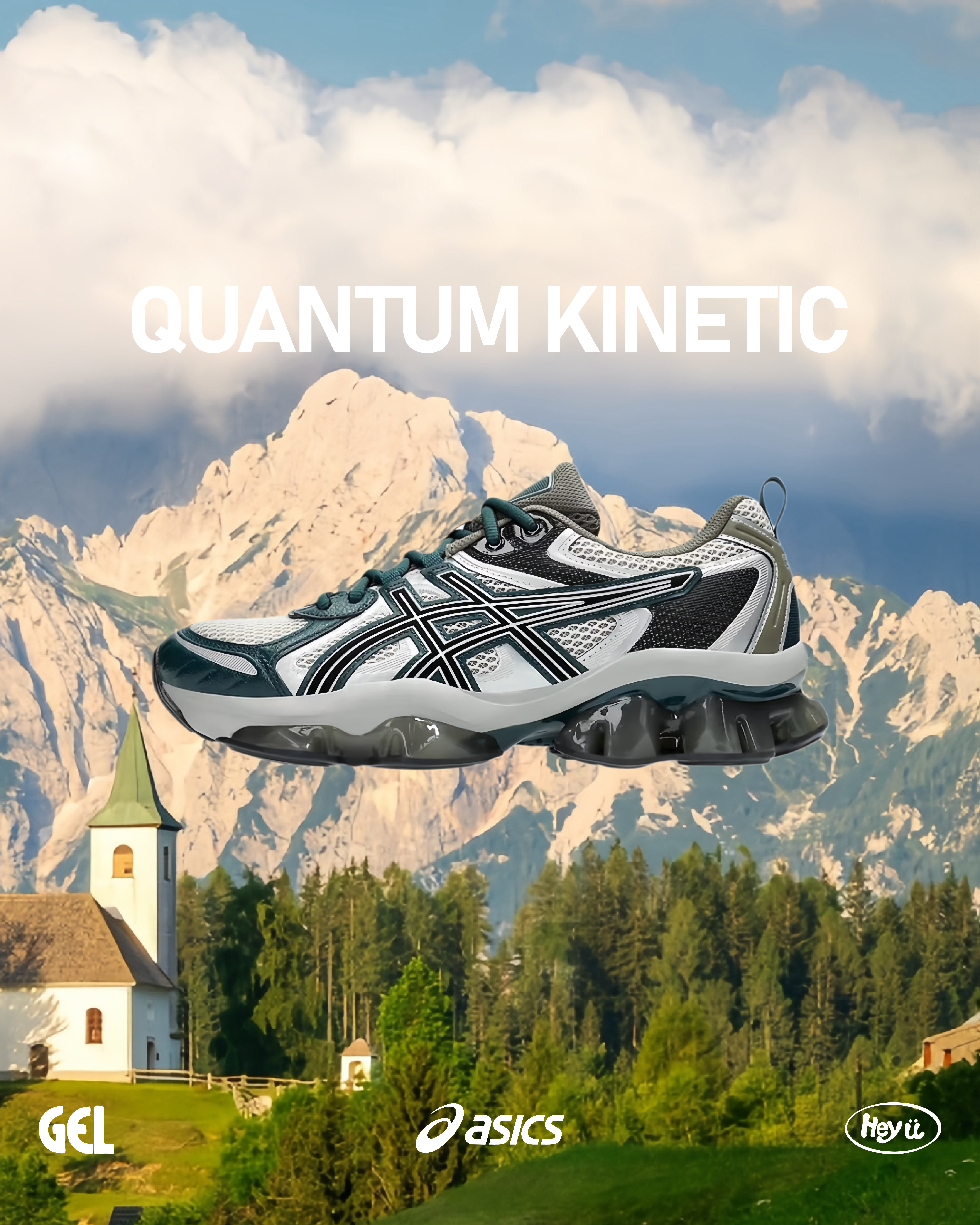 ASICS Gel-Quantum Kinetic（白灰綠色）