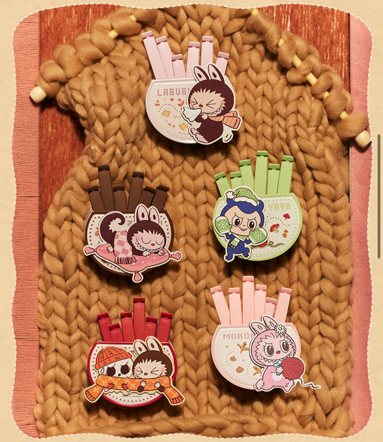 POPMART 毛球派對系列-封口夾磁吸收納盒套組盲盒