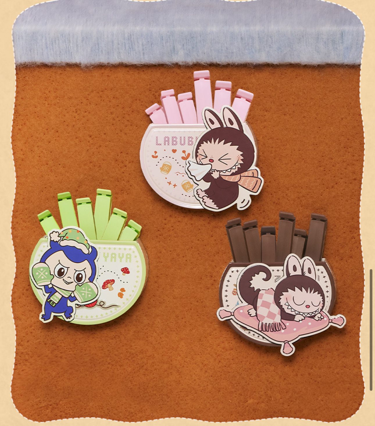 POPMART 毛球派對系列-封口夾磁吸收納盒套組盲盒