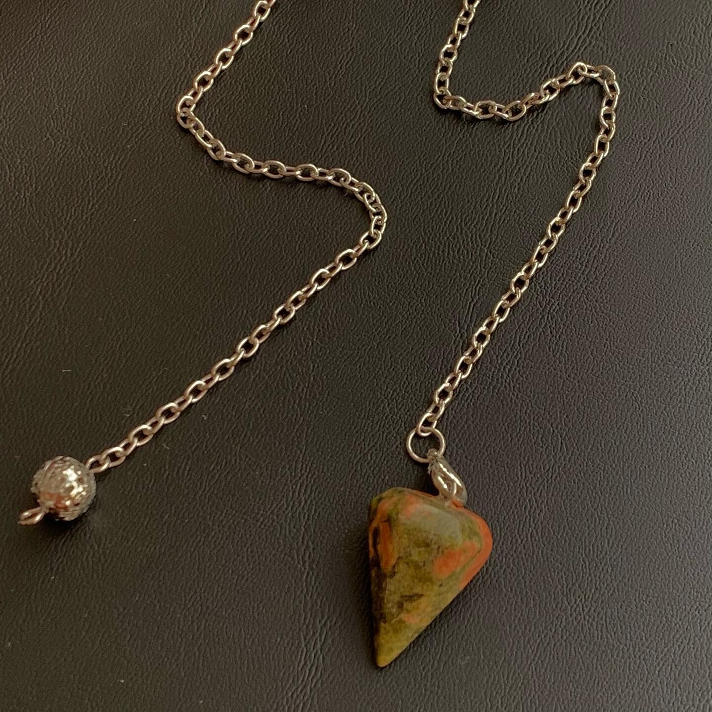 [原石] 花綠寶 七脈輪靈擺 水晶靈擺