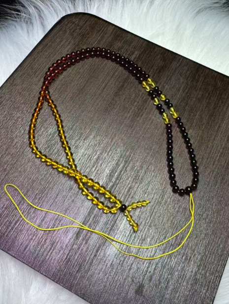 251016 - D5 漸變血珀可調節頸鏈（一物一證書） (11月中到貨）