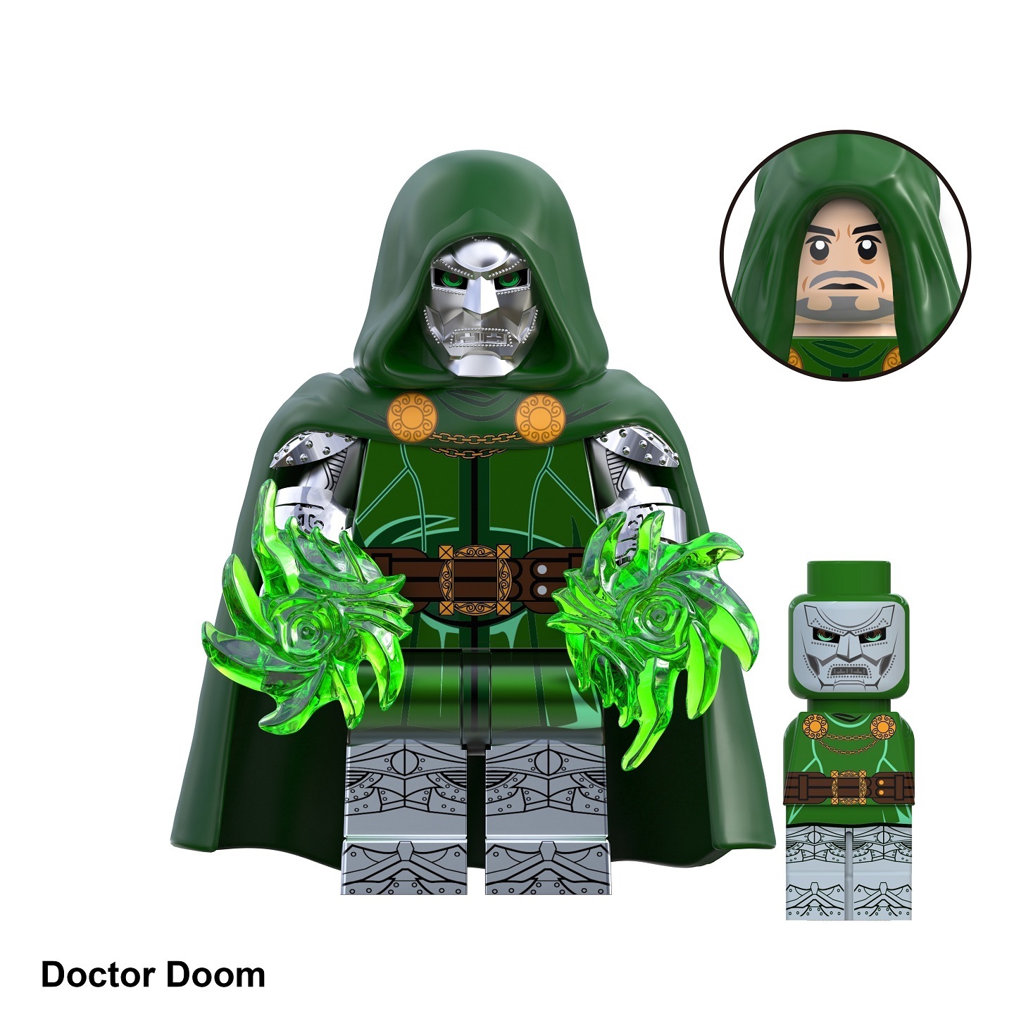 The Fantastic Four Doctor Doom Custom Minifigures Minifigs Fit Lego TV6213 TV1104