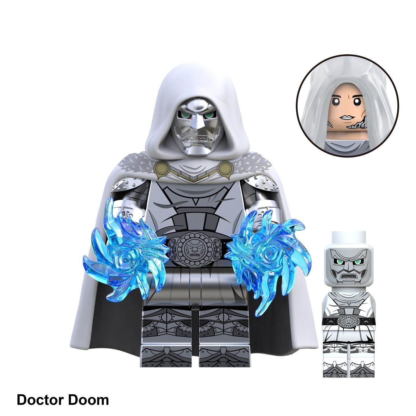 The Fantastic Four Doctor Doom Custom Minifigures Minifigs Fit Lego TV6213 TV1105