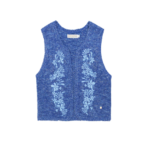 1LP1018-017 LA PETITE ETOILE Meline Vest Blue #MELINE-M232522J4A/20-BLEU (C-EU-E)