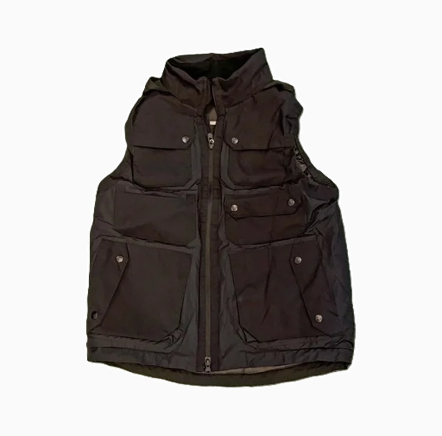 LAST PCS ON SALE: WHITE MOUNTAINEERING SIX POCKET WINDSTOPPER SHIELD VEST - BLACK SIZE 2 IN STOCK NOW (現貨發售中)