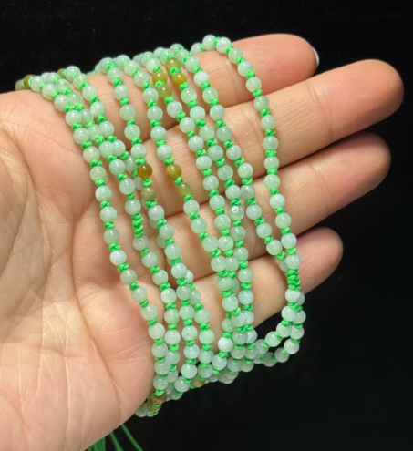 251016 - D33 3mm+A貨翡翠編織繩長頸鏈 (11月中到貨）