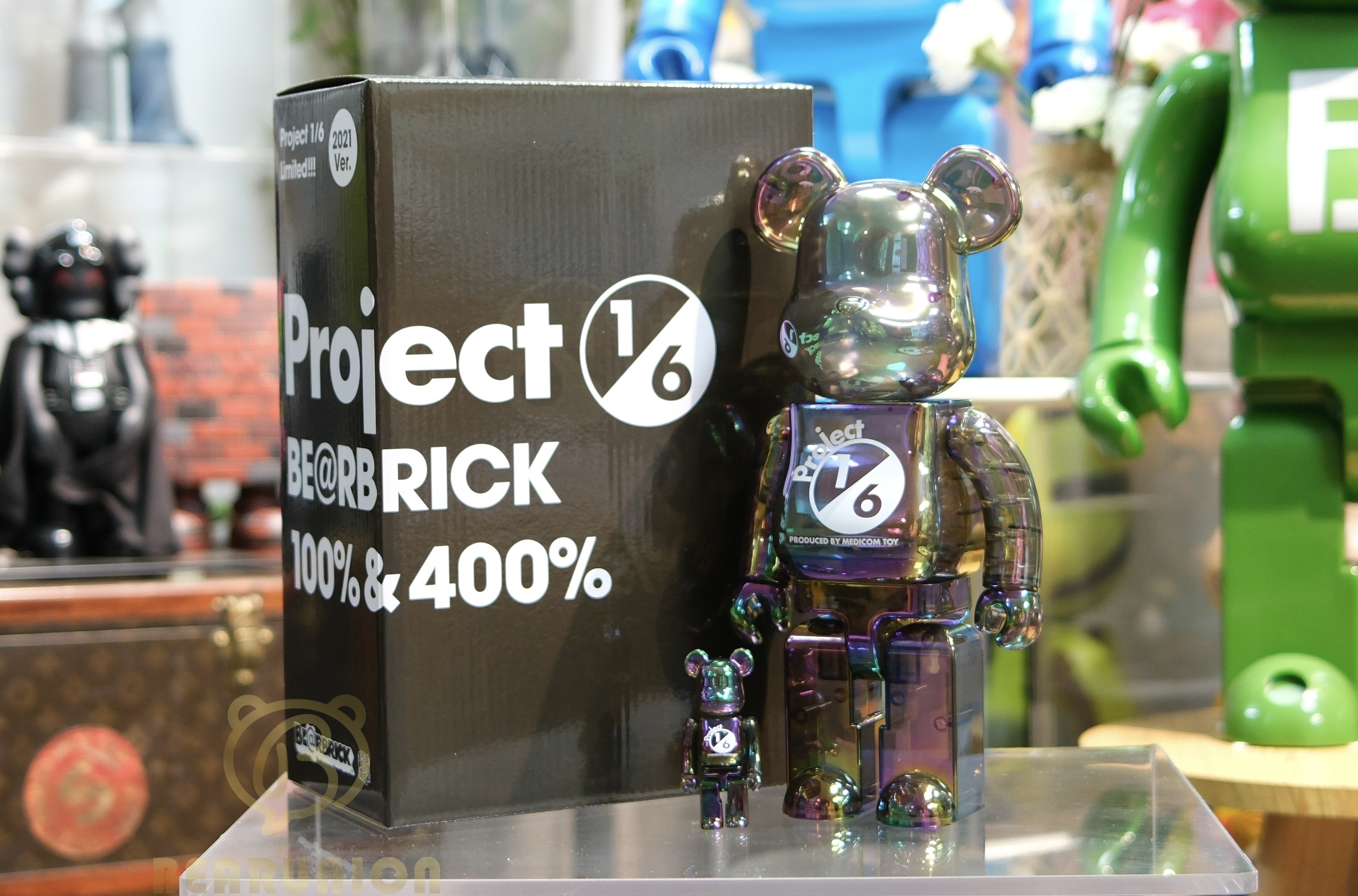 🥇現貨🥇Bearbrick 400%100% Project 1/6 BLACK CHROME