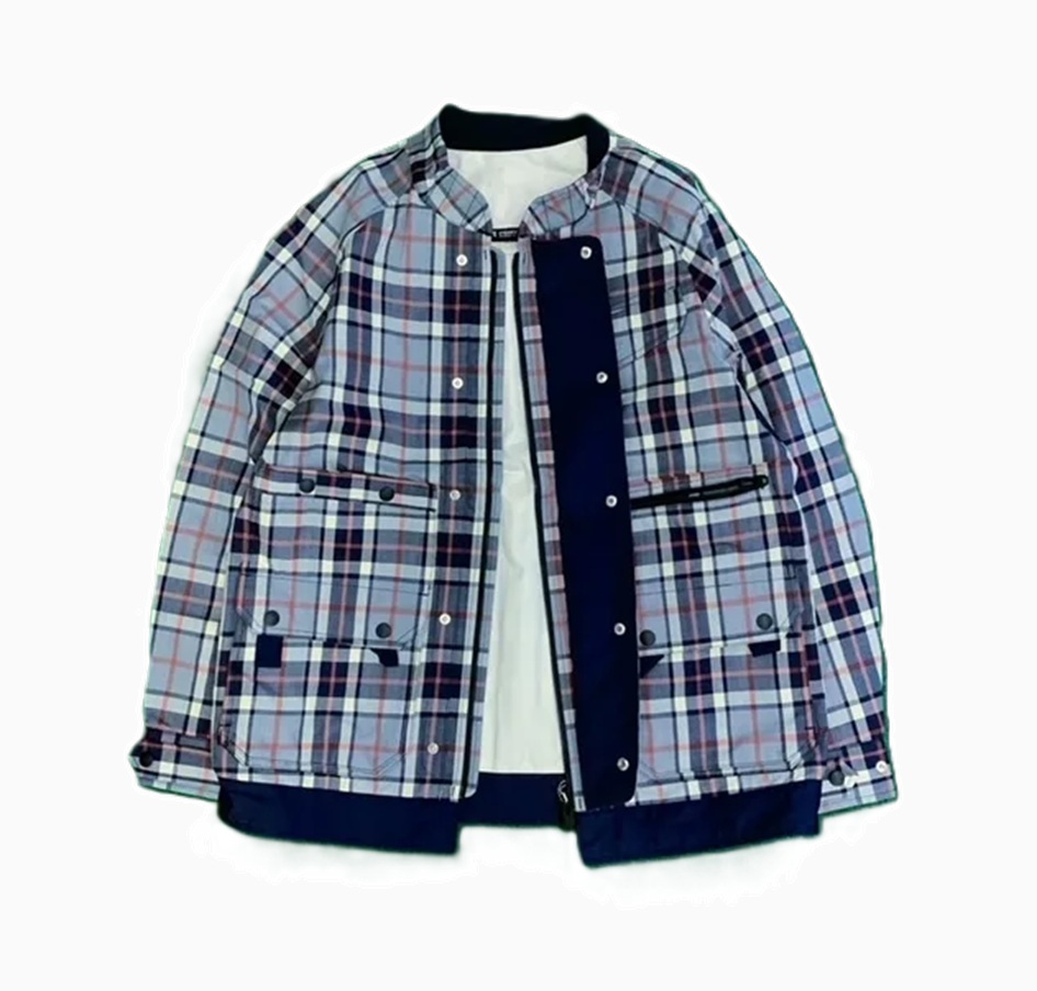 LAST PCS ON SALE : WHITE MOUNTAINEERING CHECK FIVE POCKET JACKET - BLUE SIZE 2 IN STOCK NOW (現貨發售中)