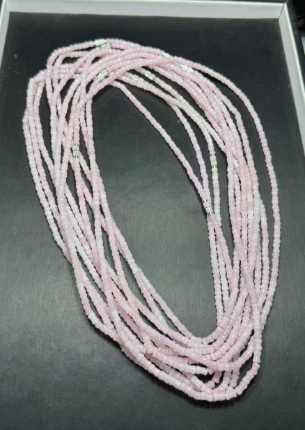 251016 - D37 極品粉翡翠竹節長頸鏈 (11月中到貨）