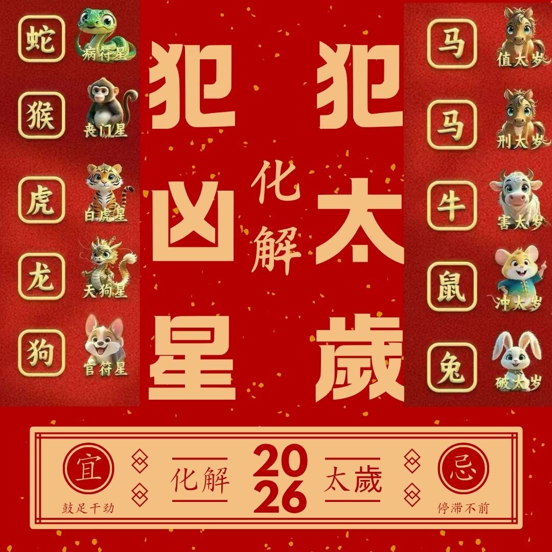 《2026年1月再開團》-龍虎山-「化解犯太歲/化解凶星」[犯太歲/馬牛鼠兔][犯凶星/蛇猴虎龍狗」(1位$580 送開光電話卡一張/ 3位以上$480 每位送開光電話卡一張) (隨機送出) ---道士師傅主持(備註自己資料) (C1)-2026JANLF01-龍虎山-