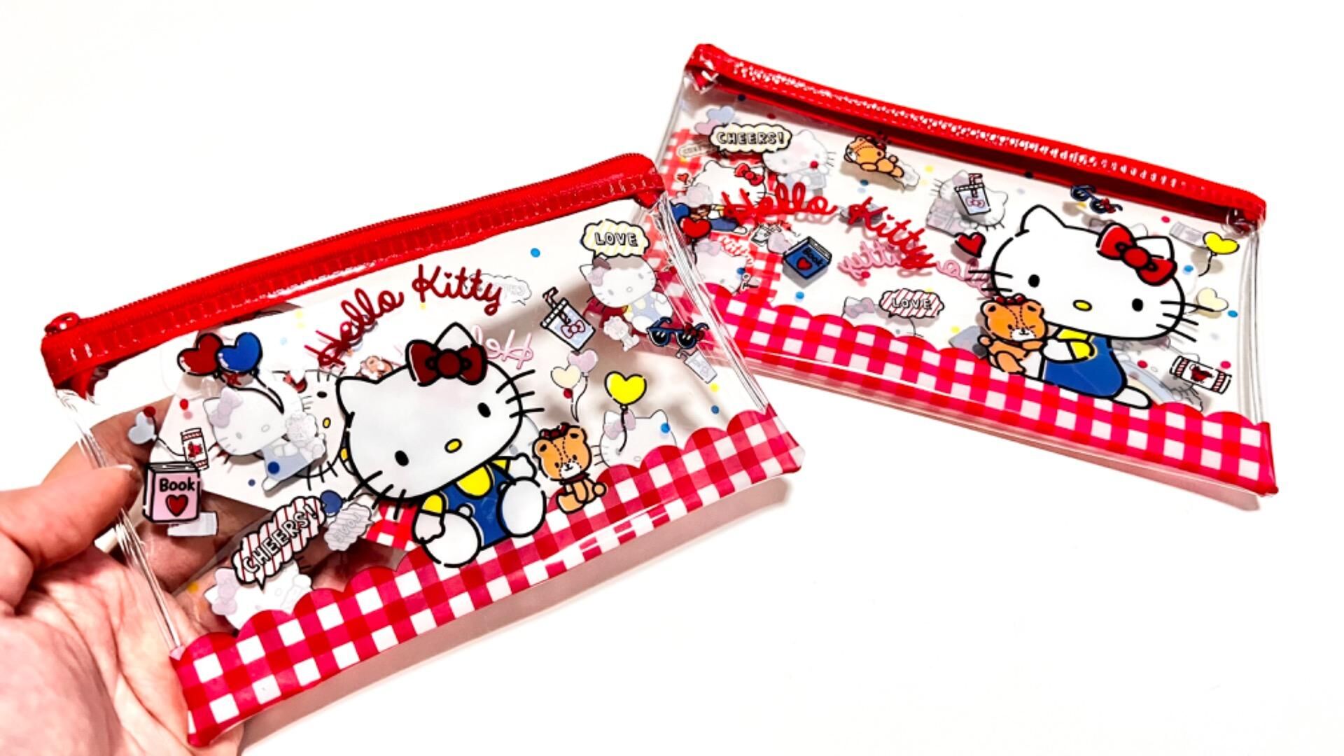 JP Hello Kitty 經典透明拉鏈Pouch 4103 4110 TK251016