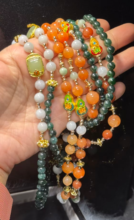 251016 - D50 A貨翡翠福祿壽多寶設計款頸鏈（一物一證書）(11月中到貨）