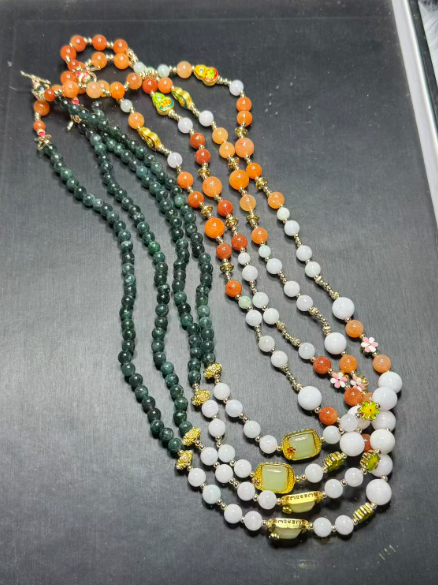 251016 - D50 A貨翡翠福祿壽多寶設計款頸鏈（一物一證書）(11月中到貨）