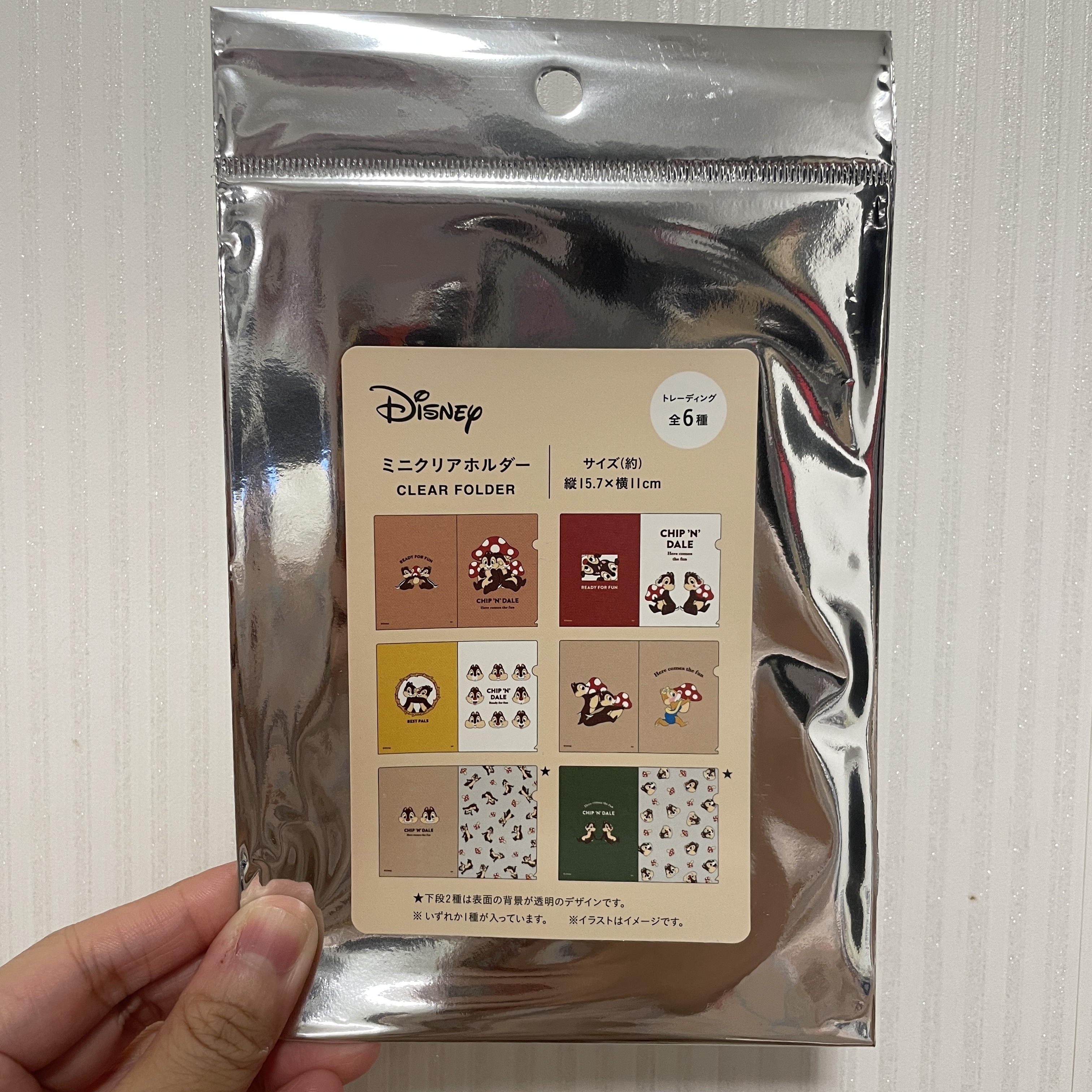 【最新限定】JP Chip and Dale 迷你透明 File 15.7x11 盲抽 TK251016