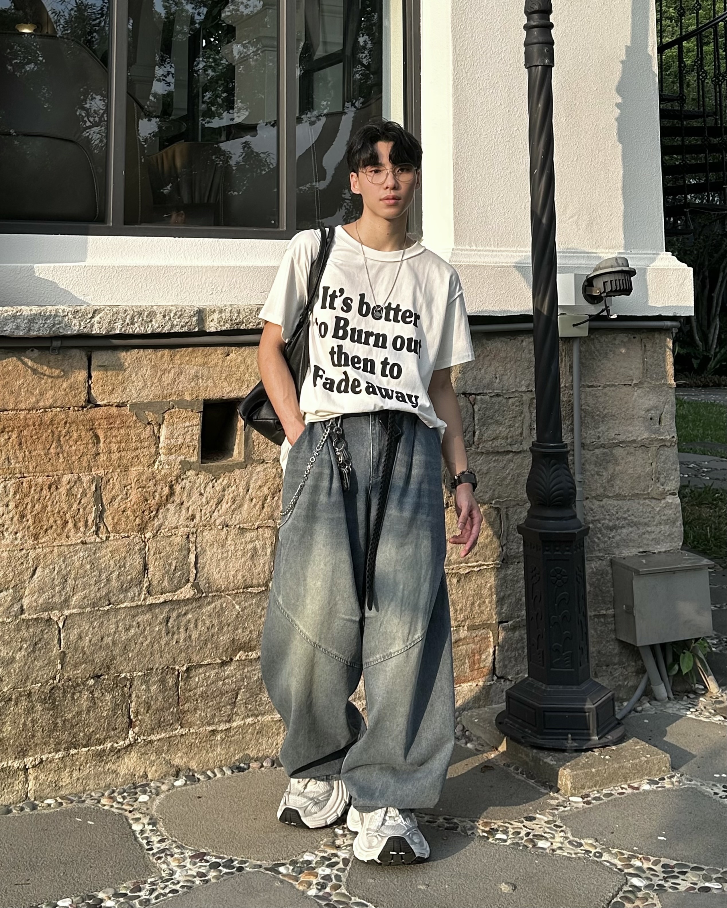 𝐇·𝐓·𝐒 韓國 It‘s better 滿版字母 撞色 復古 反車線 寬版 短袖