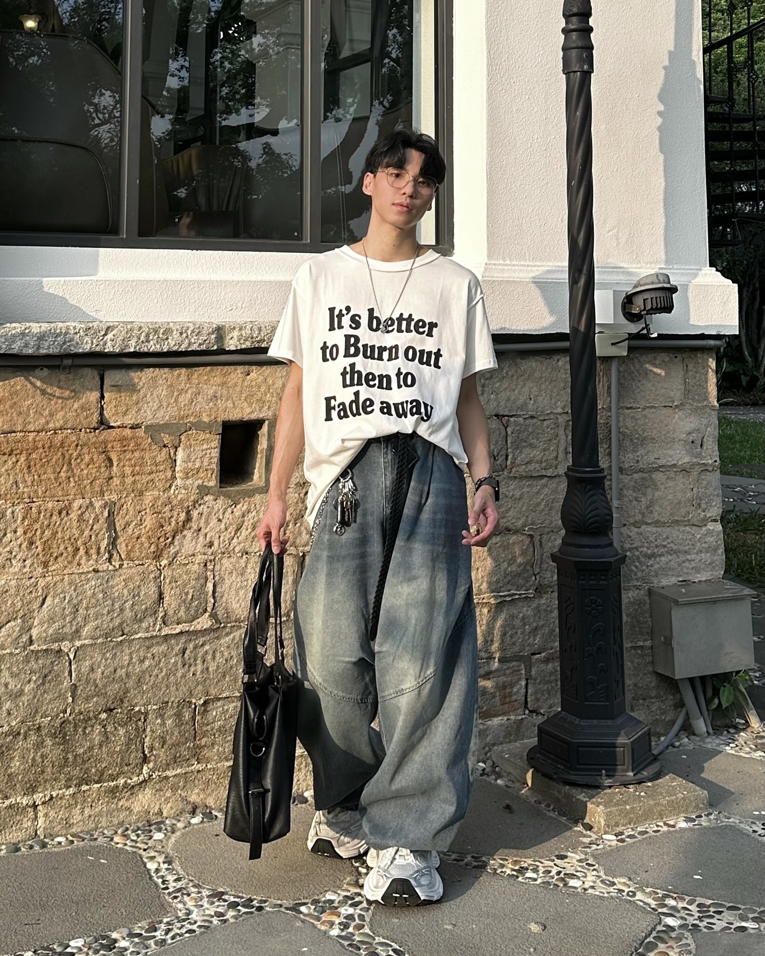 𝐇·𝐓·𝐒 韓國 It‘s better 滿版字母 撞色 復古 反車線 寬版 短袖