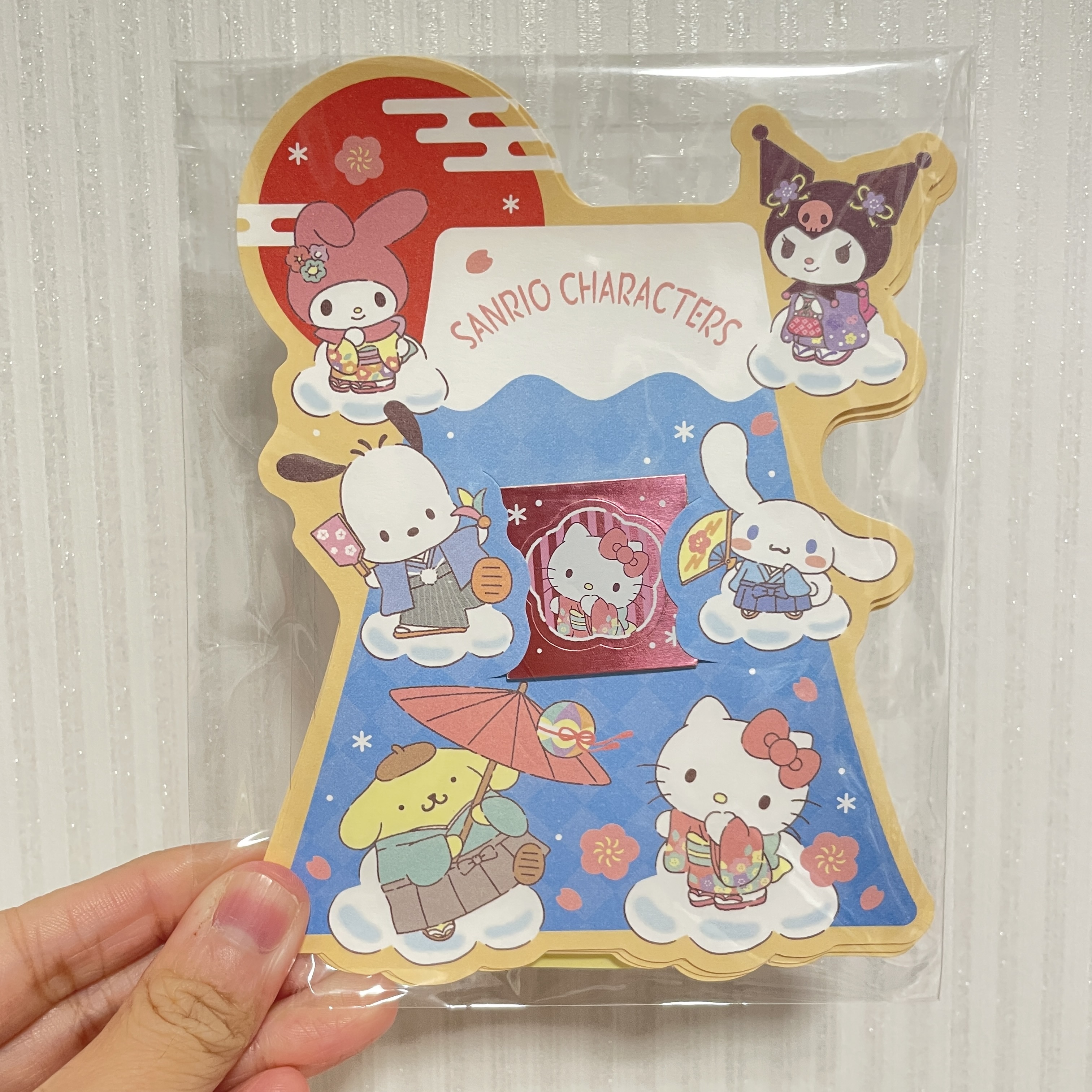 【早鳥優惠】JP Sanrio 和服富士山大雜燴利是封 3枚 3729 TK251016