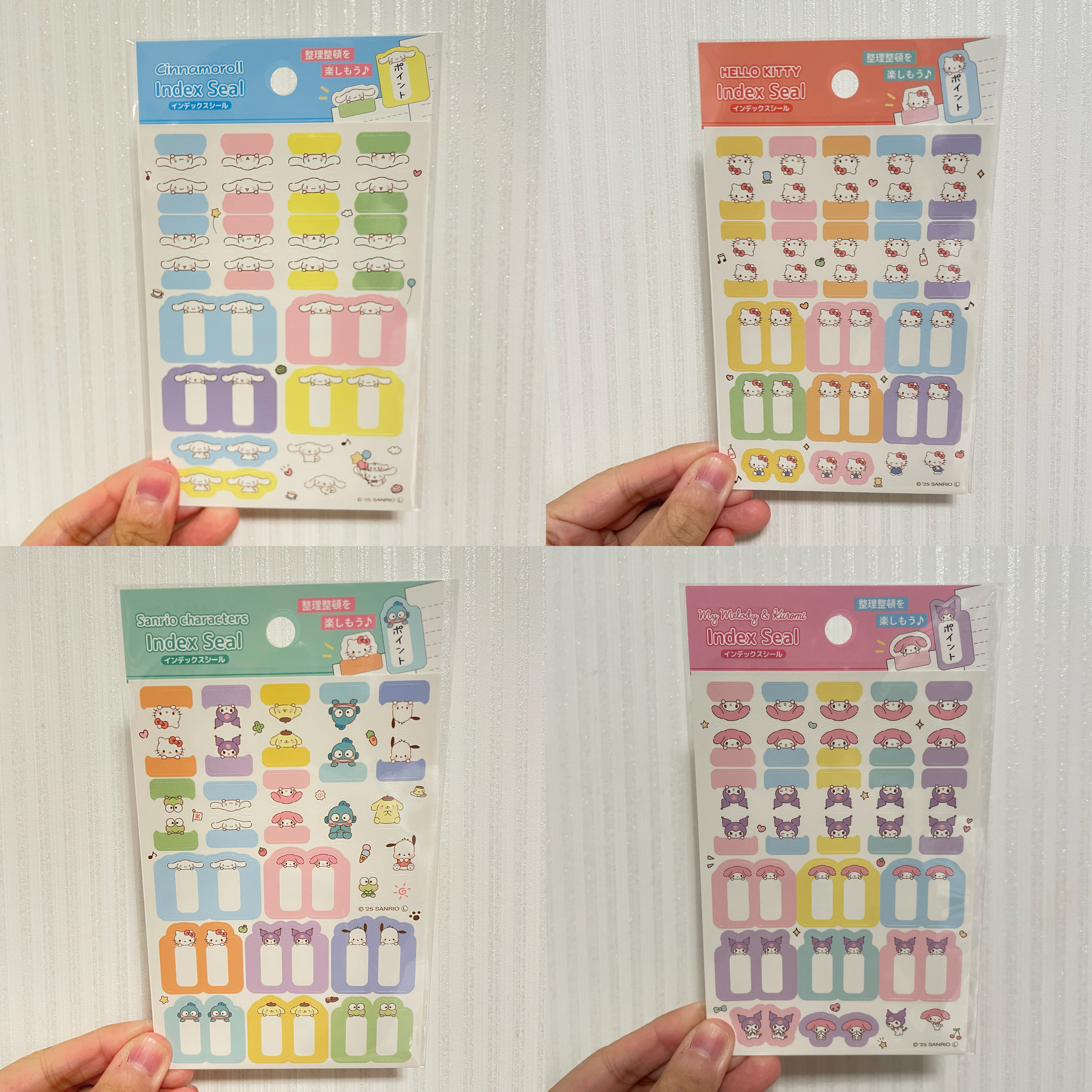 JP Sanrio 造型索引便條貼紙 Index Seal 5216 5223 5193 5209 TK251016