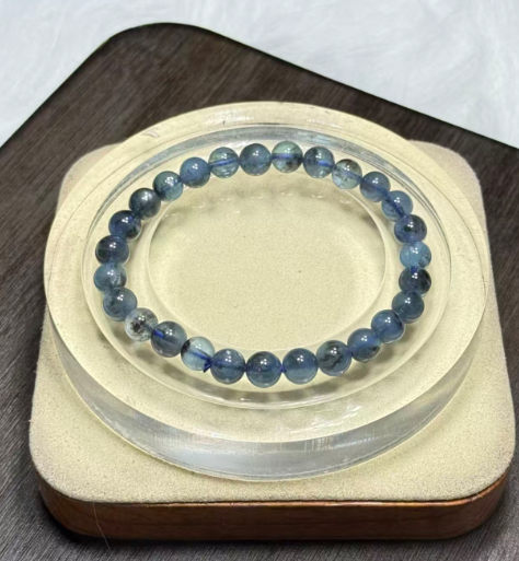 251016 - D86 7mm+傳承級爆閃魔鬼海藍寶手串(11月中到貨）