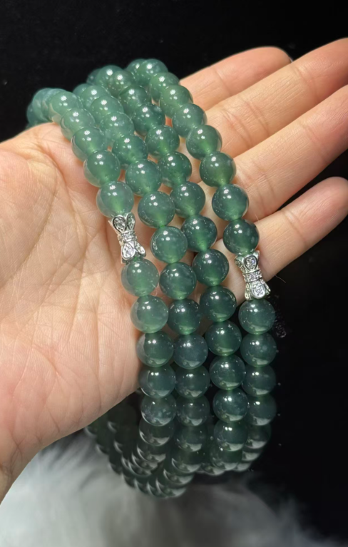 251016 - D89 9mm++危地馬拉冰種A貨翡翠頸鏈（一物一證書）(11月中到貨）