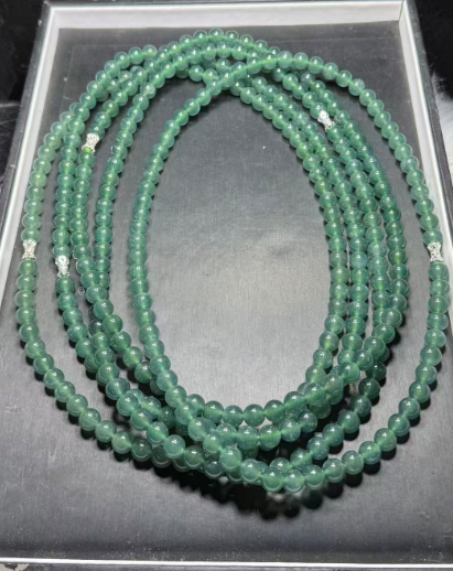 251016 - D89 9mm++危地馬拉冰種A貨翡翠頸鏈（一物一證書）(11月中到貨）